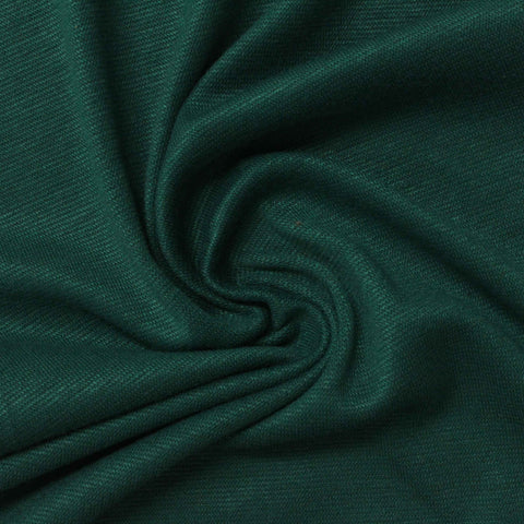 Dark Green Rib Knit, Poly-Viscose