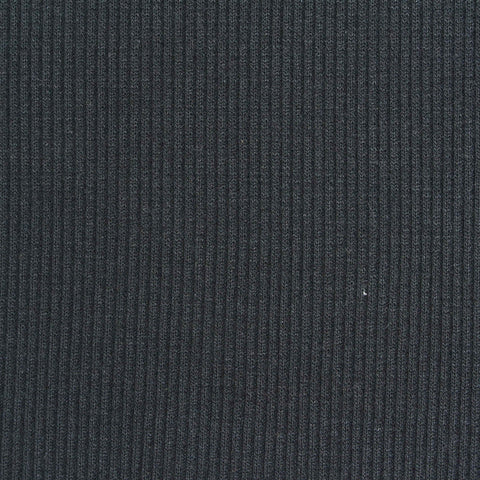 Polyester Viscose Stretch Rib Knit Fabric, 237 gsm, 119 cm — Grey