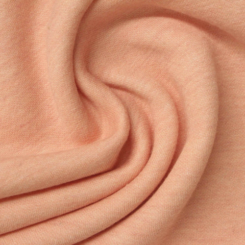 Dusty Peach Heather Fleece, Poly-Viscose