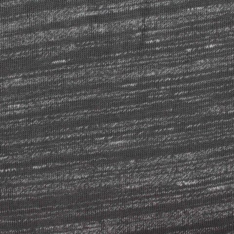 Dark Grey Marl Rib Knit, Cotton, 170 gsm, 165 cm