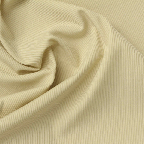 Nylon Stretch Rib Knit Fabric, 190 gsm, 135 cm — Beige