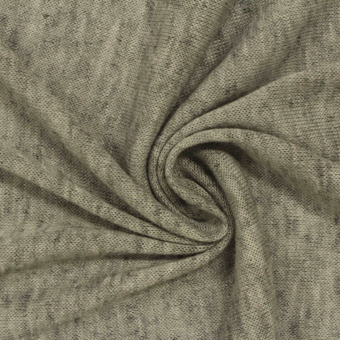 Dark Grey Marl Chunky Knit, Poly-Viscose, 144 gsm