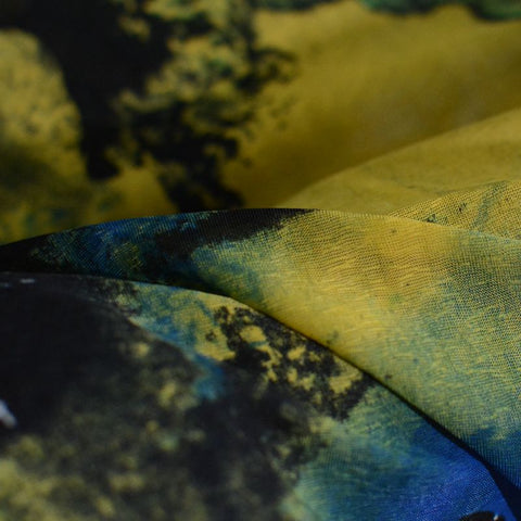Green Splatter Knit, Polyester