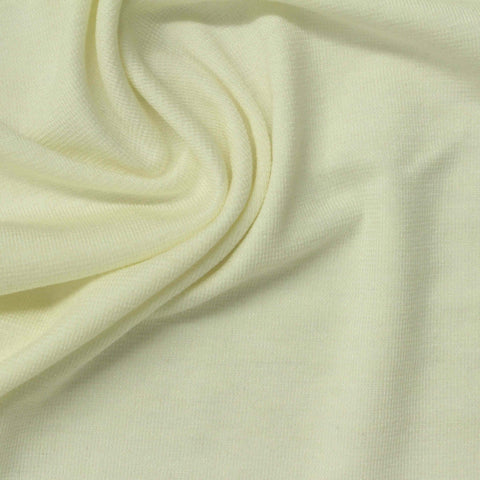 Modal Wool Stretch Rib Knit Fabric, 210 gsm, 150 cm — Green