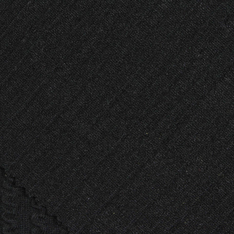Black Vertical-Wave Rib Knit, Polyester