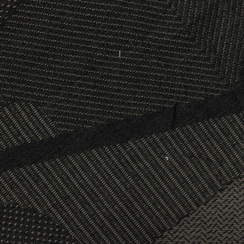 Charcoal Geometric-Chevron Jacquard, Polyester