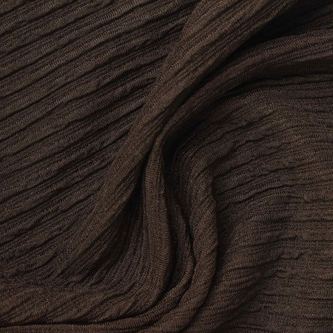 Polyester Stretch Knit Fabric, 220 gsm, 160 cm — Brown