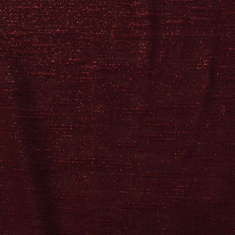 Deep Red Marl Knit, Cotton