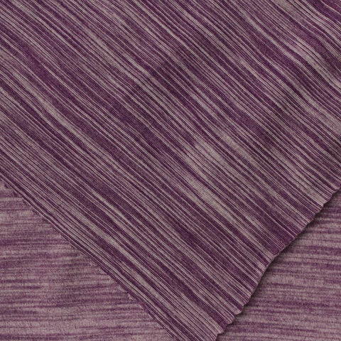 Purple Marl Milk Silk Knit, Polyester, 150 gsm
