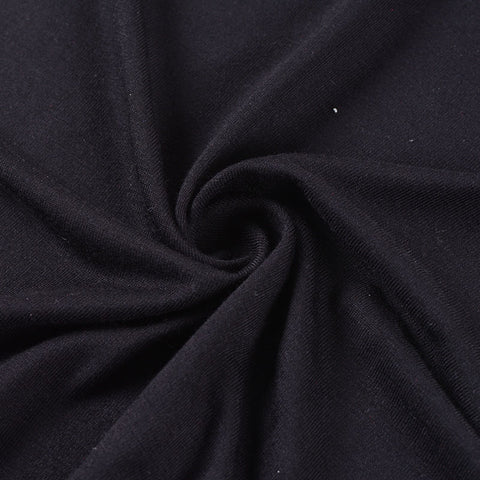 Viscose Stretch Jersey Knit Fabric, 220 gsm, 150 cm — Black