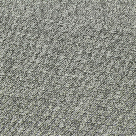 Heather Grey Marl Rib Knit, Poly-Viscose, 220 gsm