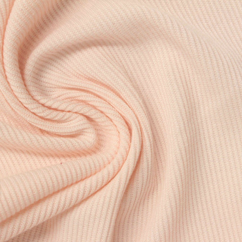 Polyester Stretch Rib Knit Fabric, 280 gsm, 140 cm — Beige, ref EF-265925