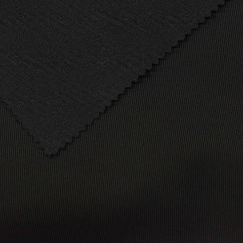 100% Polyester Woven Fabric, 257 gsm — Black
