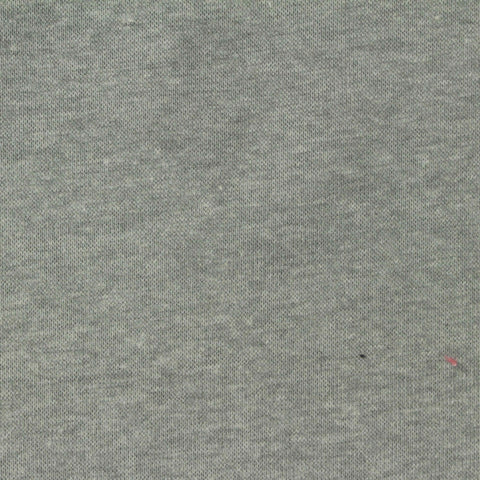 Heather Grey Marl Rib Knit, Cotton-Poly, 280 gsm, 175 cm