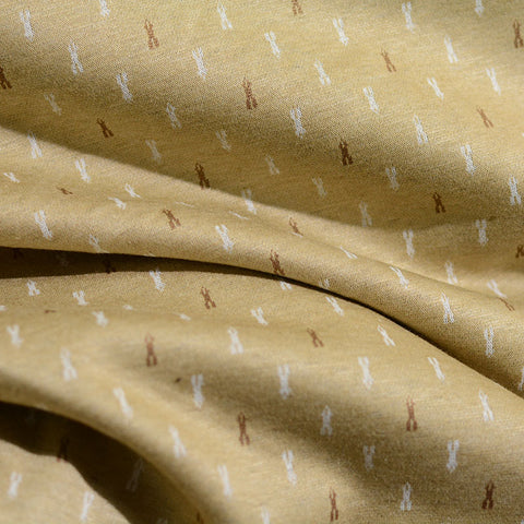 White Abstract Jacquard, Poly-Viscose, 150 cm, ref EF-4372
