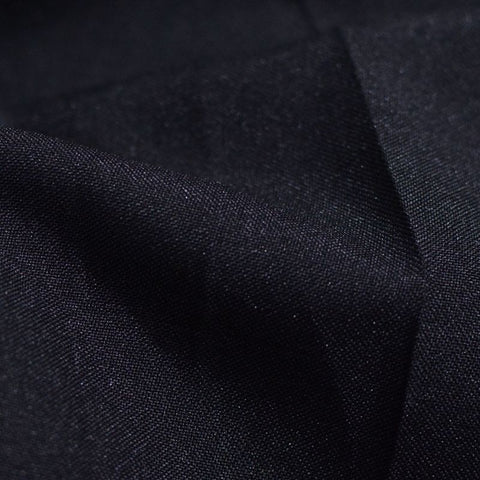 100% Polyester Woven Fabric, 170 gsm, 150 cm — Black