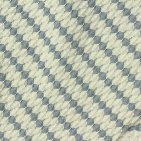 Cream Horizontal-Stripe Jersey Knit, Poly-Cotton