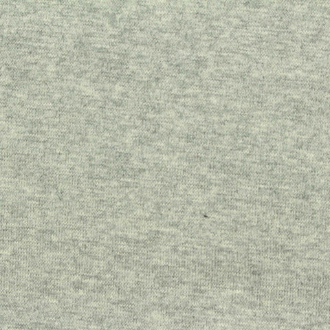 Light Grey Marl Rib Knit, Cotton, 210 gsm