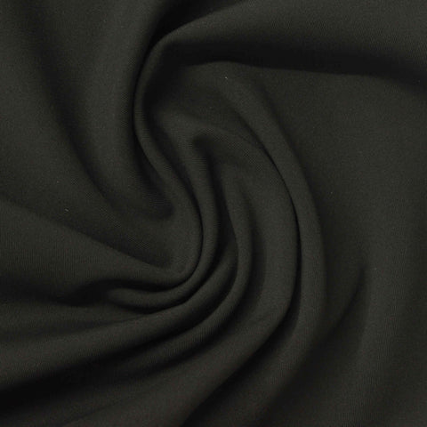 Polyester Stretch Knit Fabric, 230 gsm, 160 cm — Black, ref EF-273083