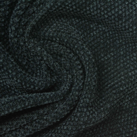 Dark Teal Textured Chenille, Polyester
