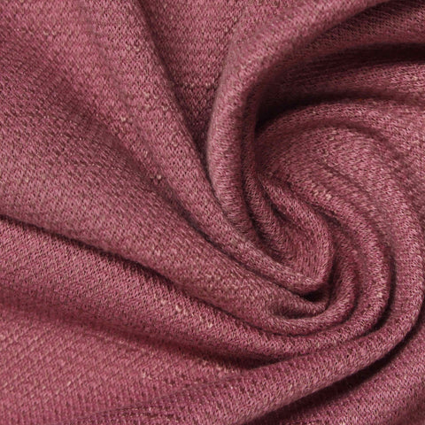 Pink Marl French Terry, Poly-Viscose, 234 gsm