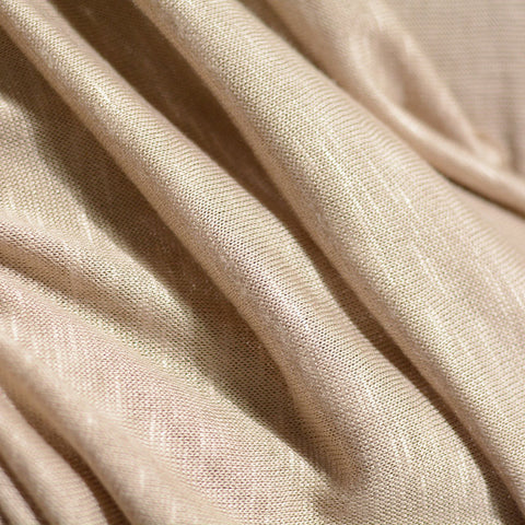 Beige Marl Jersey Knit, Viscose