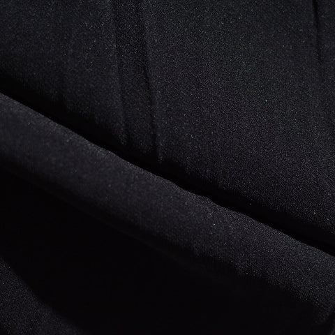 Polyester Stretch Knit Fabric, 180 gsm, 155 cm — Black, ref EF-6364