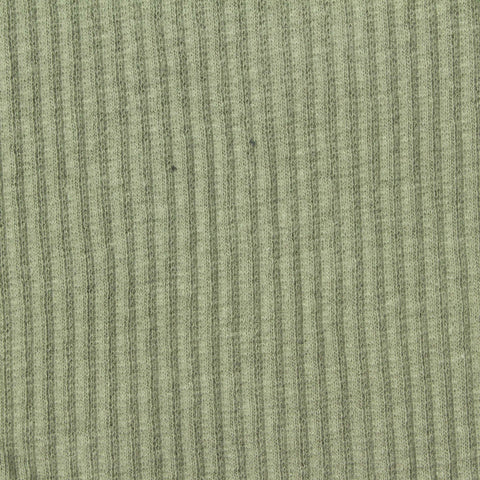 Rib Knit Fabric, 250 gsm, 110 cm — Green