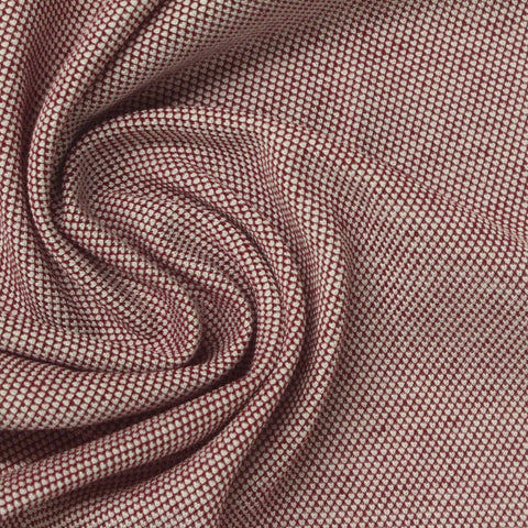 Red Marl Piqué Knit, Poly-Cotton