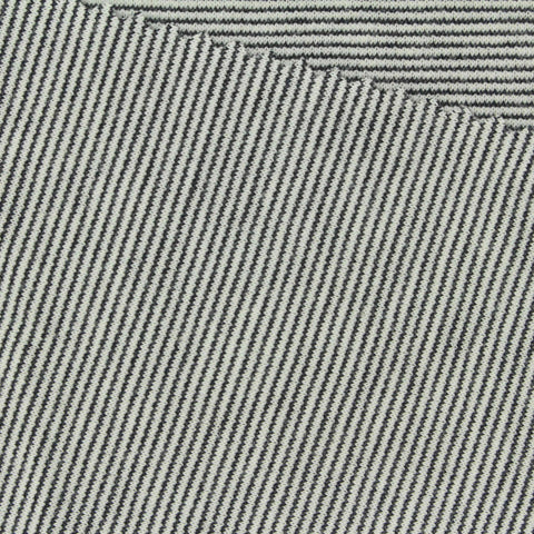 Black Horizontal-Stripe Knit, Cotton-Poly, 285 gsm