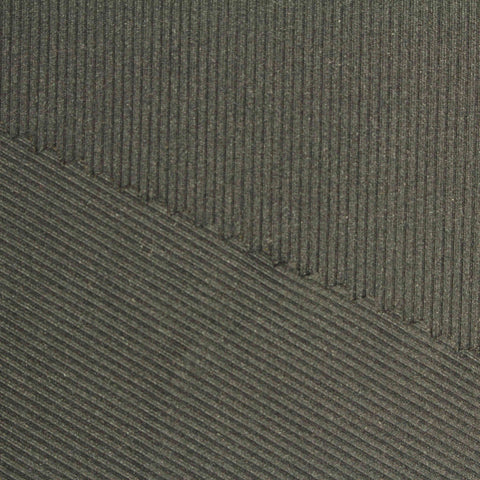 Nylon Stretch Rib Knit Fabric, 170 gsm, 155 cm — Green