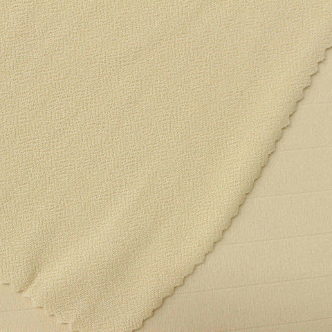 Polyester Stretch Linen-Look Fabric, 215 gsm, 165 cm — Beige