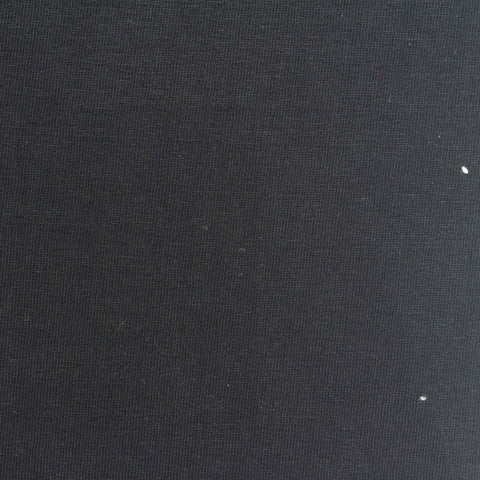 Cotton Stretch Jersey Knit Fabric, 200 gsm, 163 cm — Black