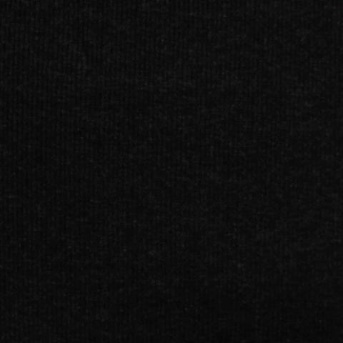Polyester Viscose Stretch Rib Knit Fabric, 260 gsm, 120 cm — Black