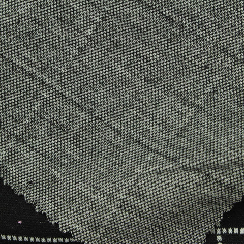 Black Check Jacquard, Poly-Viscose, 280 gsm