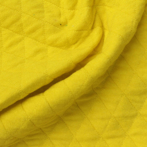 Yellow Diamond Jacquard, Cotton-Poly