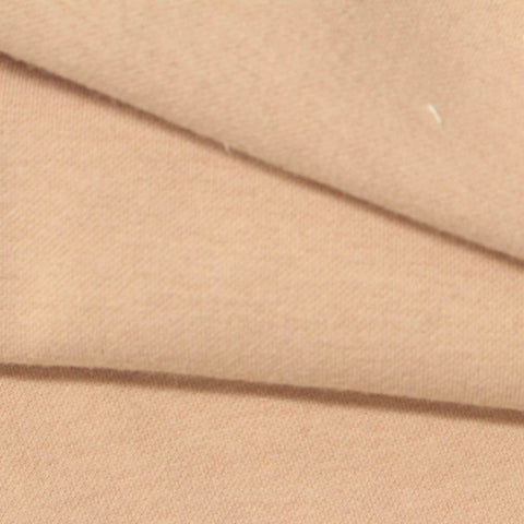 Light Peach Brushed Fleece, Poly-Cotton