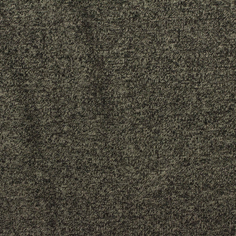 Dark Grey Marl Rib Knit, Poly-Viscose, 254 gsm