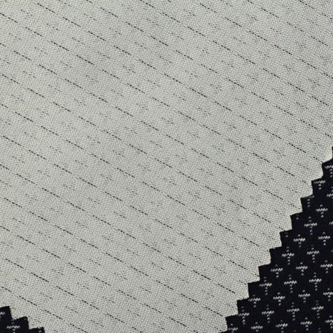 Jacquard Polyester Viscose Interlock Knit Fabric, 323 gsm, 170 cm — Navy