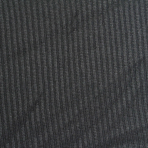 Brushed Polyester Stretch Chunky Knit Fabric, 220 gsm — Black