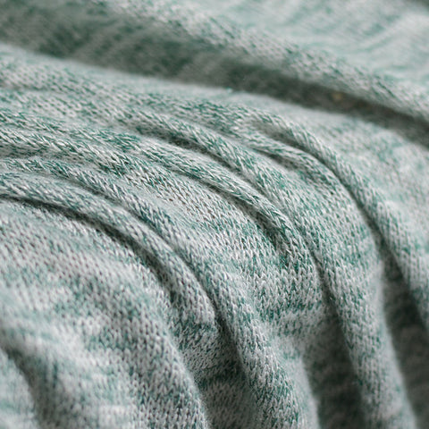 Light Green Fine-Marl Jacquard, Viscose-Poly
