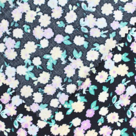 Light Yellow Flowers Woven, Viscose
