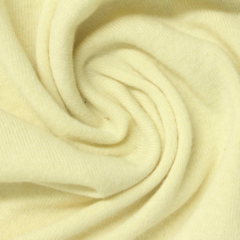 Cotton Polyester French Terry Fabric, 220 gsm, 180 cm — Yellow