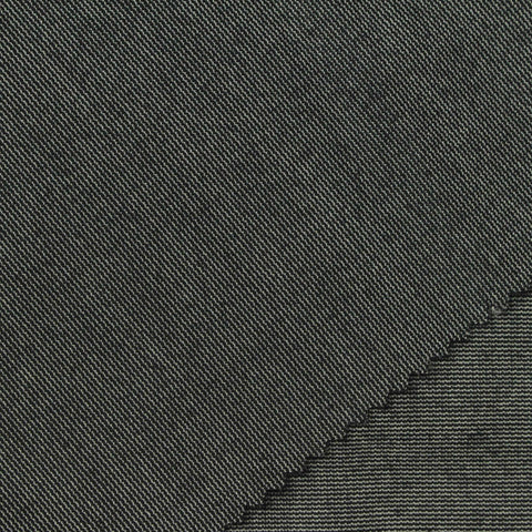 Heather Viscose Polyester Stretch Ponte Knit Fabric, 310 gsm, 155 cm — Grey