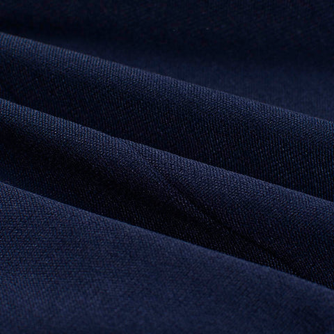 Polyester Stretch Chunky Knit Fabric, 215 gsm, 170 cm — Navy, ref EF-10612