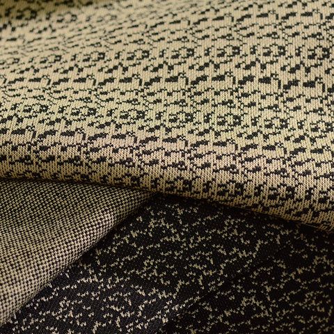 Black Abstract Jacquard, Polyester, 250 gsm