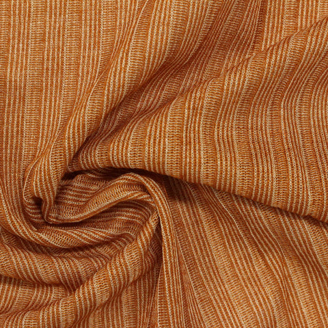 Polyester Viscose Interlock Knit Fabric, 125 gsm, 146 cm — Orange