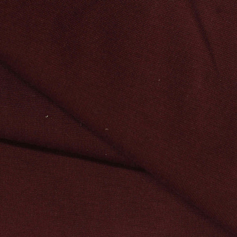 Polyester Viscose Stretch Ponte Knit Fabric, 300 gsm, 160 cm — Red