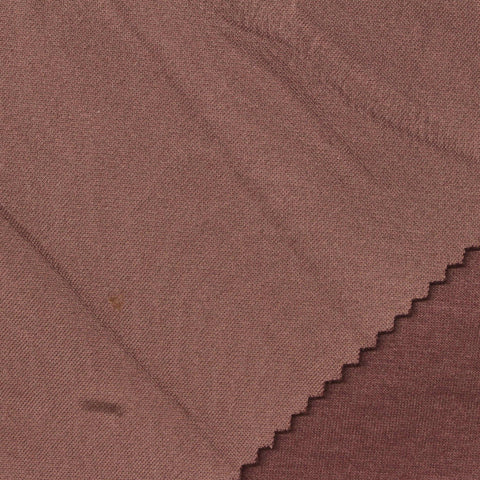 Polyester Viscose Stretch Scuba Knit Fabric, 330 gsm, 155 cm — Brown