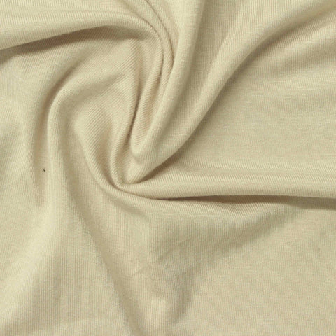 Viscose Stretch Jersey Knit Fabric, 220 gsm, 165 cm — Beige